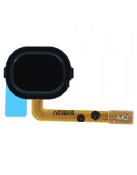 Galaxy A40 SM-A405F/DS Fingeravtryckssensor Hemknapp Flex - Svart