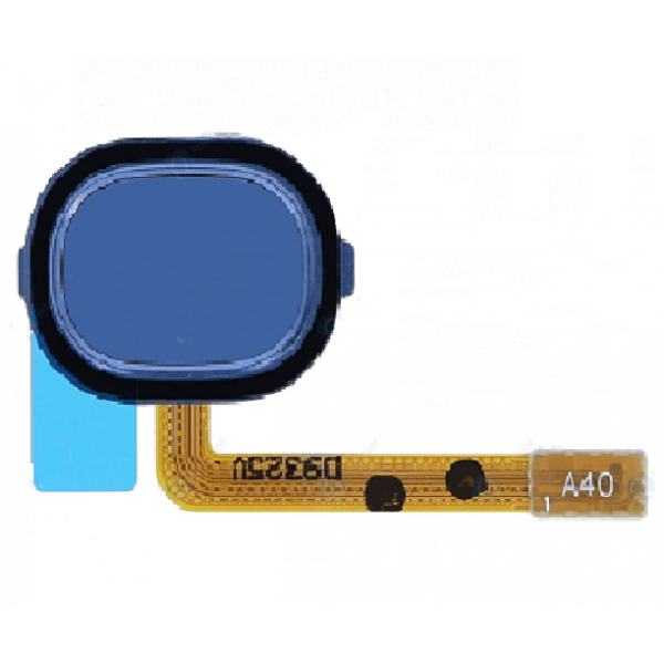 Galaxy A40 SM-A405F/DS Fingeravtryckssensor Hemknapp Flex - Blå