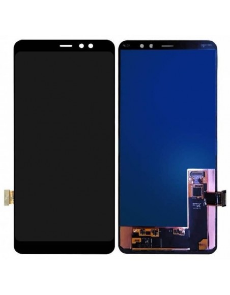 Galaxy A8 Plus 2018 SM-A730F Skärm Med LCD-Display - Svart Original