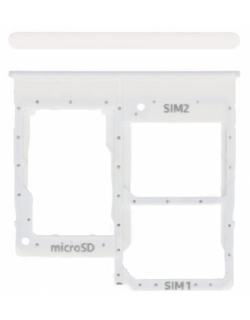 Galaxy A20e SM-A205F/DS Simkortshållare, Simkort Facket - Vit