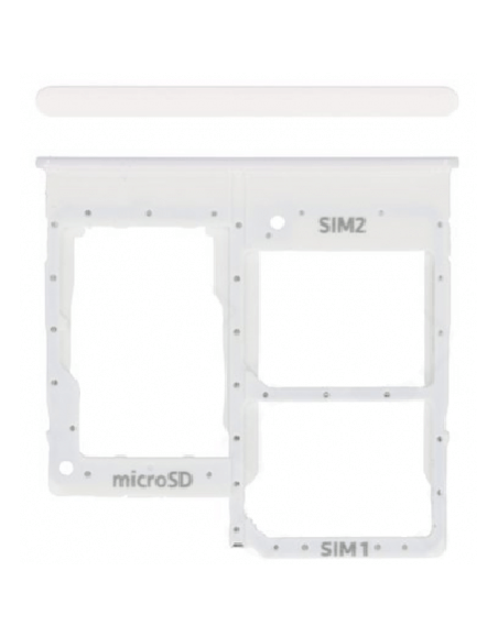 Galaxy A20e SM-A205F/DS Simkortshållare, Simkort Facket - Vit